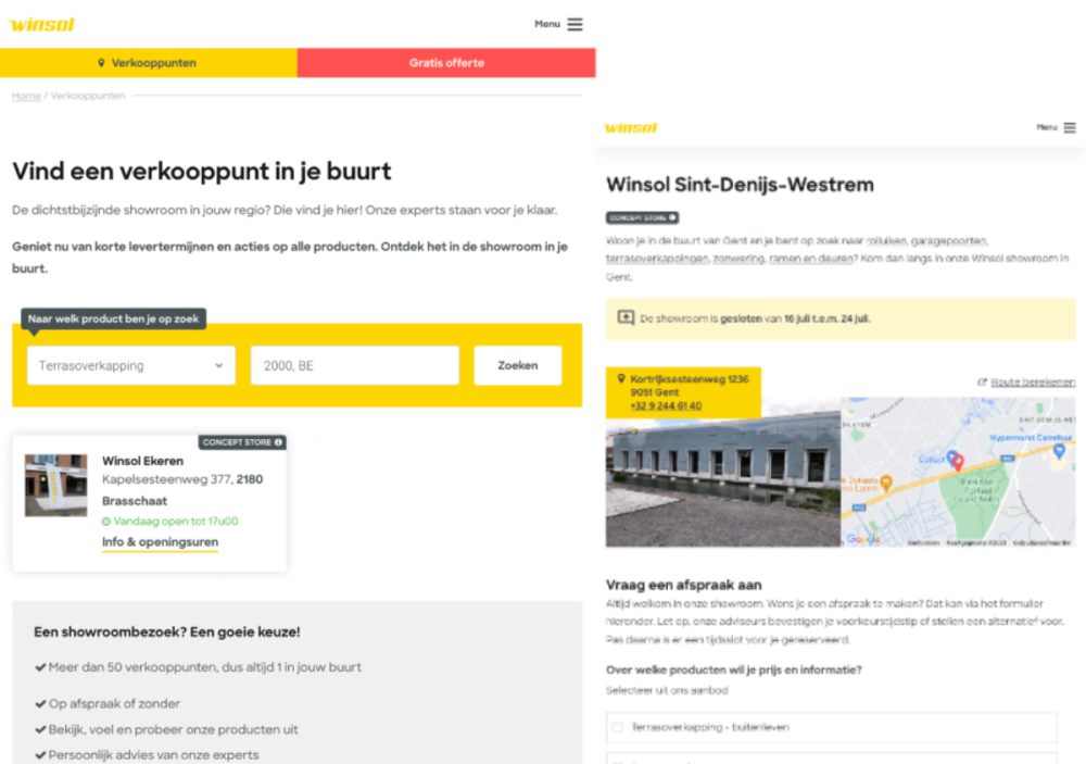 Winsol verkooppunten